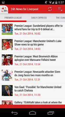 Liverpool Reds News 24h android App screenshot 4